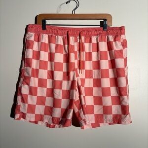 Mad Engine Checkered Swim Shorts